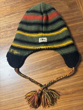 SCREAMER Unisex Knit Fleece Lined Beanie With Ear Flaps